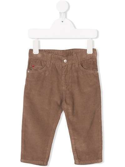 Knot five pockets corduroy trousers