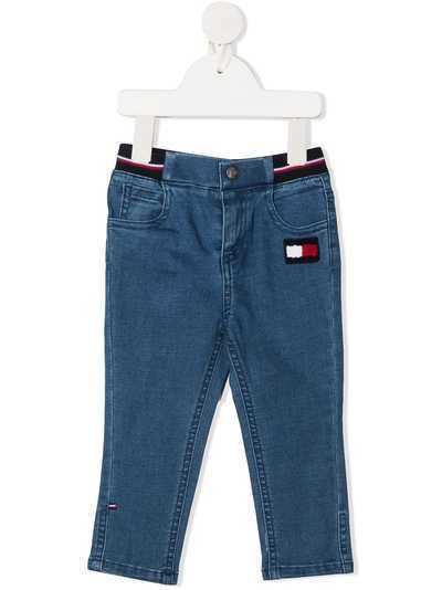 Tommy Hilfiger Junior джинсы кроя слим с вышитым логотипом