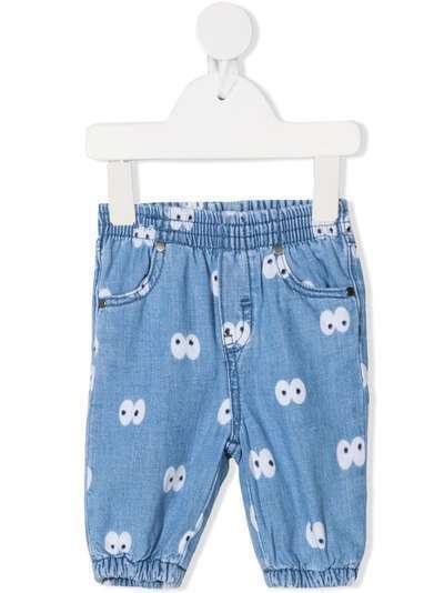 Stella McCartney Kids джинсы с принтом и эластичным поясом