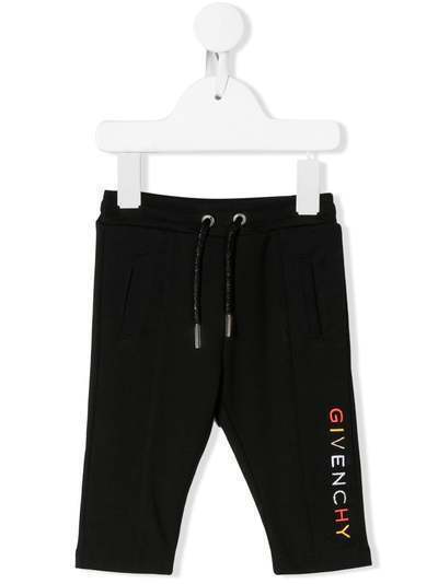 Givenchy Kids брюки с вышитым логотипом