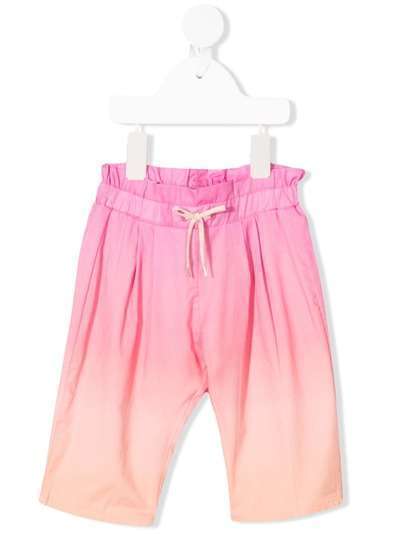 Chloé Kids брюки со складками и эффектом градиента