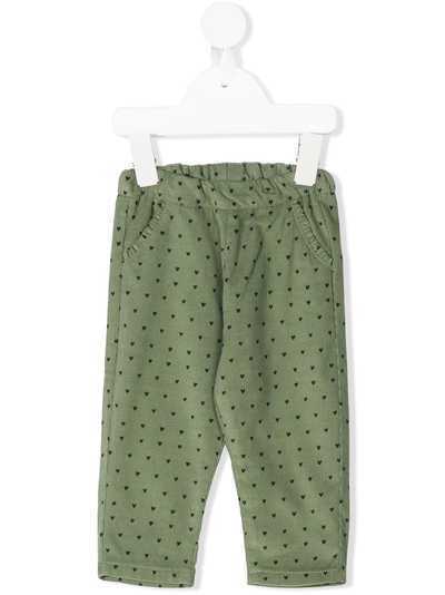 Knot corduroy heart trousers