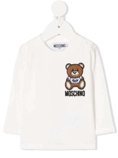 Moschino Kids толстовка с вышивкой Teddy Bear