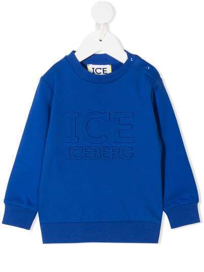 Iceberg Kids толстовка с тисненым логотипом