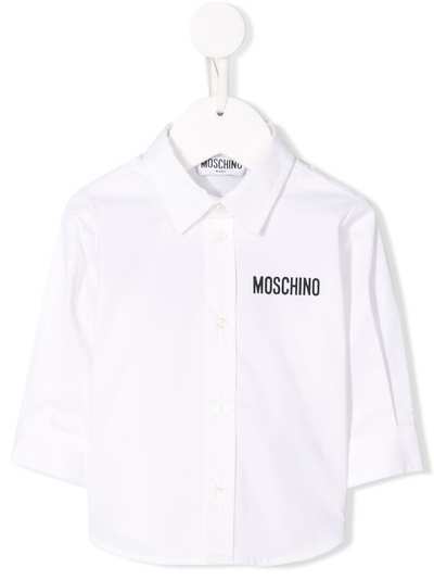 Moschino Kids рубашка с логотипом