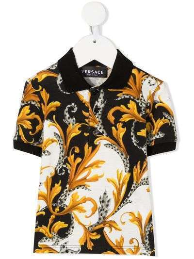 Young Versace рубашка поло с принтом Acanthus