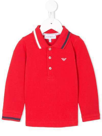 Emporio Armani Kids contrast-trim polo shirt