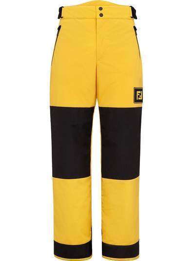Fendi лыжные брюки с логотипом FF