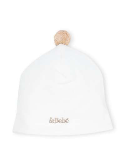 Le Bebé Enfant шапка бини с вышитым логотипом