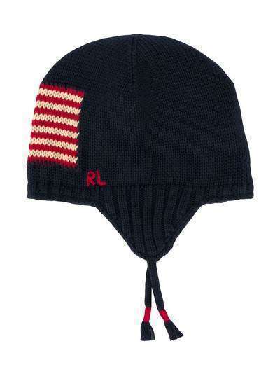 Ralph Lauren Kids вязаная шапка US Flag