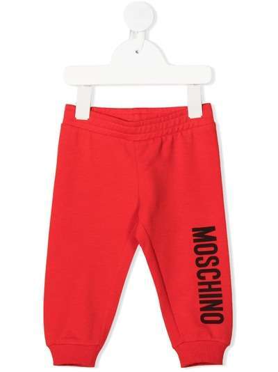 Moschino Kids спортивные брюки с эластичным поясом и логотипом