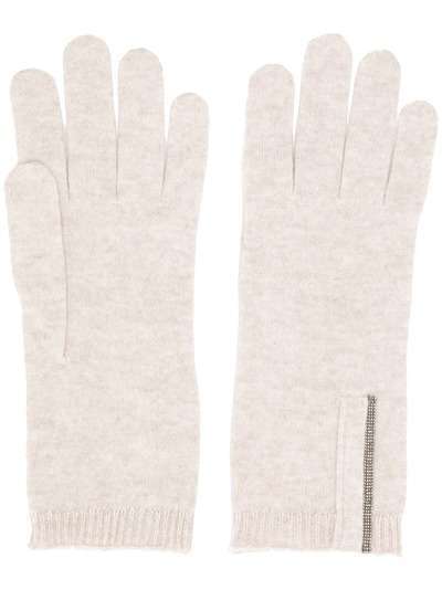 Brunello Cucinelli перчатки тонкой вязки