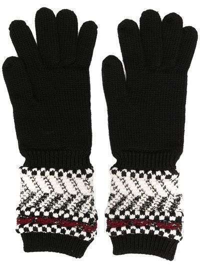 Missoni трикотажные перчатки с контрастными вставками