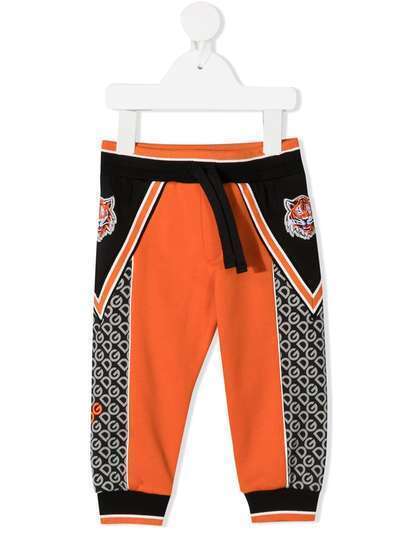 Dolce & Gabbana Kids спортивные брюки с вышивкой