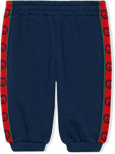 Gucci Kids спортивные брюки с полоской