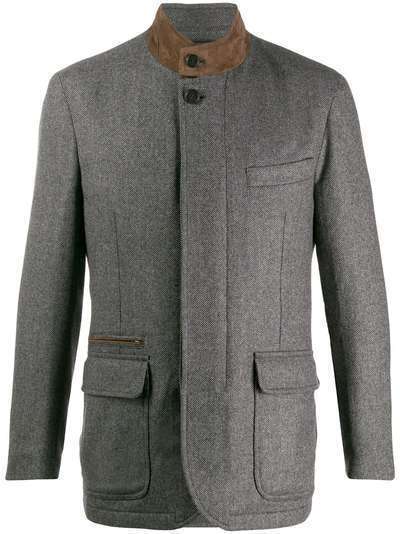 Brioni утепленная куртка-пиджак