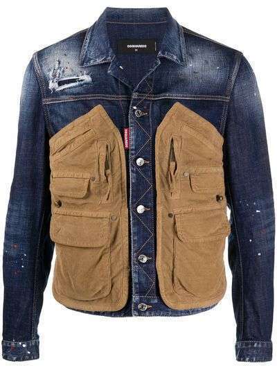 Dsquared2 джинсовая куртка с карманами