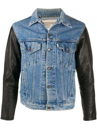 GALLERY DEPT. джинсовая куртка с кожаными вставками