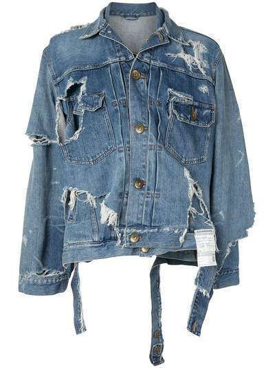 Maison Mihara Yasuhiro джинсовая куртка Broken Layer