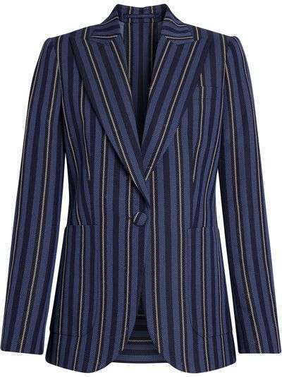 Burberry Collegiate Stripe Wool Blend Blazer