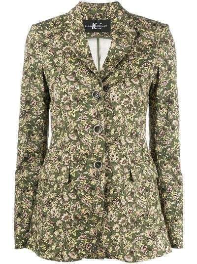 Luisa Cerano однобортный пиджак с цветочным принтом