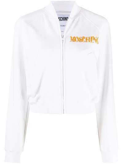Moschino укороченная куртка с принтом Animé