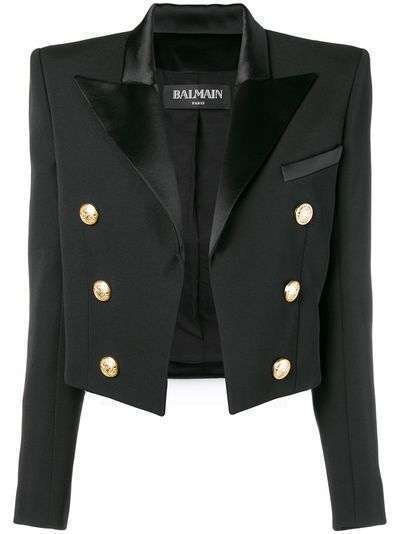 Balmain cropped double breasted jacket