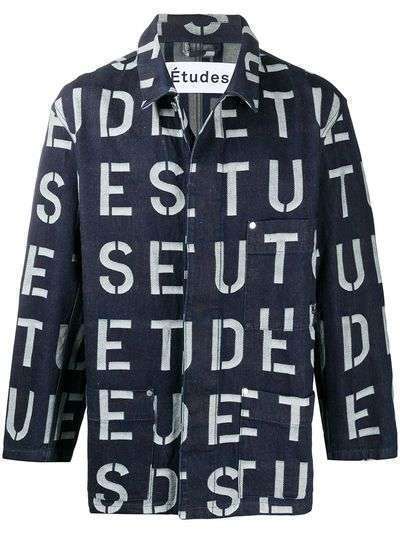 Etudes джинсовая куртка с логотипом