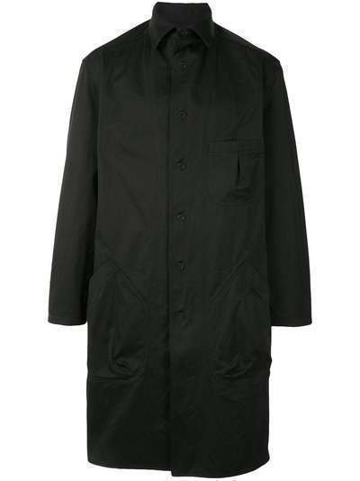 Yohji Yamamoto длинная куртка-рубашка