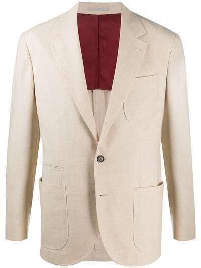 Brunello Cucinelli однобортный пиджак строгого кроя