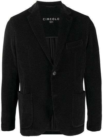 Circolo 1901 однобортный вельветовый пиджак