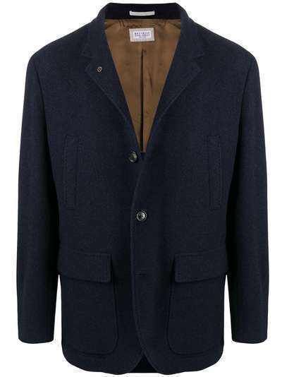 Brunello Cucinelli пиджак с контрастной подкладкой