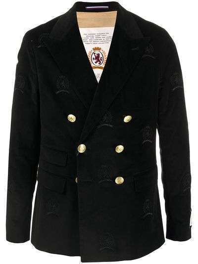Hilfiger Collection бархатный пиджак с вышивкой