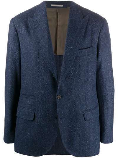 Brunello Cucinelli пиджак с узором в елочку