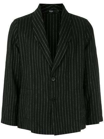 Handred Blazer Leve Risca de Giz Preto