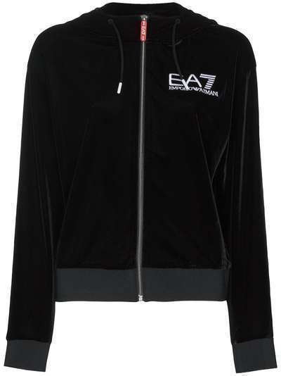 Ea7 Emporio Armani бархатная спортивная куртка