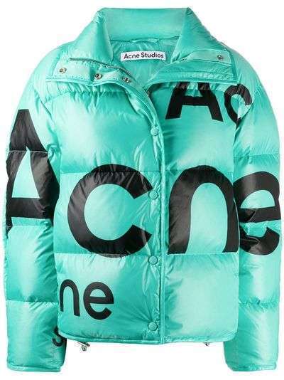 Acne Studios пуховик с логотипом