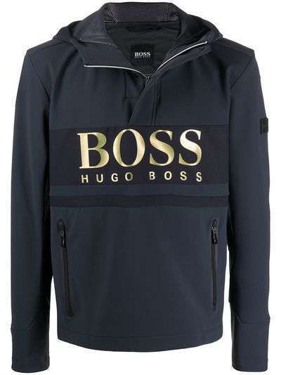 Boss Hugo Boss куртка с капюшоном и логотипом