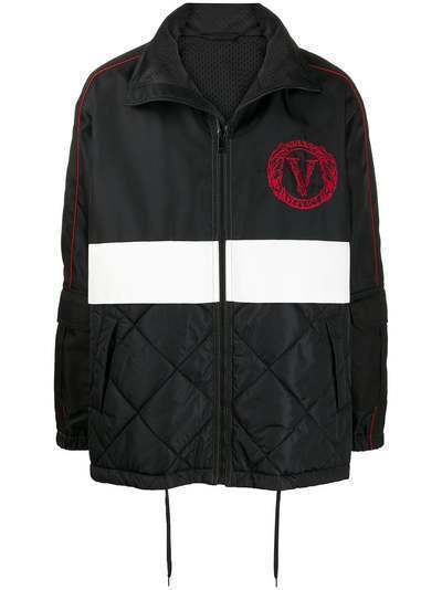 Versace куртка с вышивкой Virtus Crest