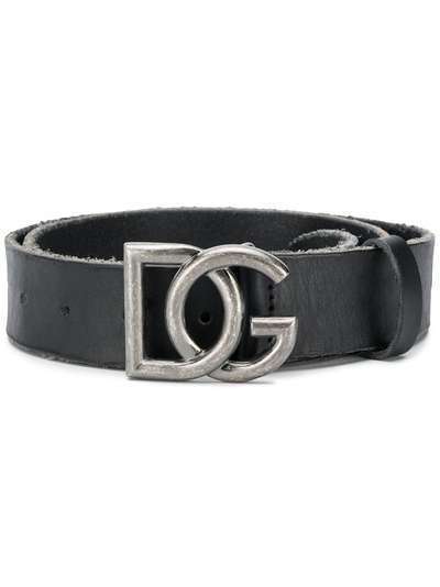 Dolce & Gabbana регулируемый ремень с пряжкой-логотипом DG