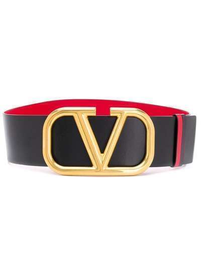 Valentino Garavani двусторонний ремень с логотипом VLogo