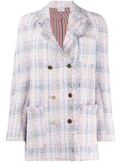 Thom Browne двубортный твидовый пиджак