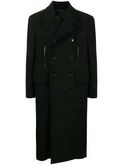 Tom Ford двубортное пальто со складками