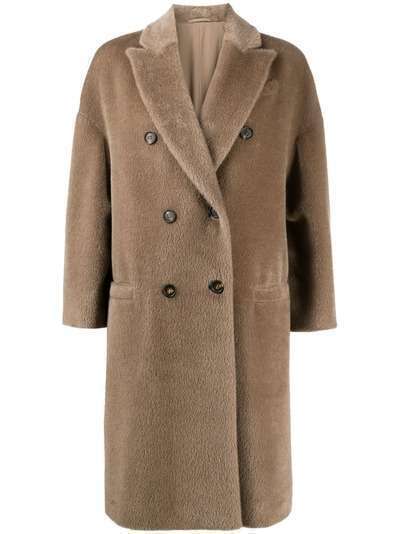 Brunello Cucinelli приталенное двубортное пальто