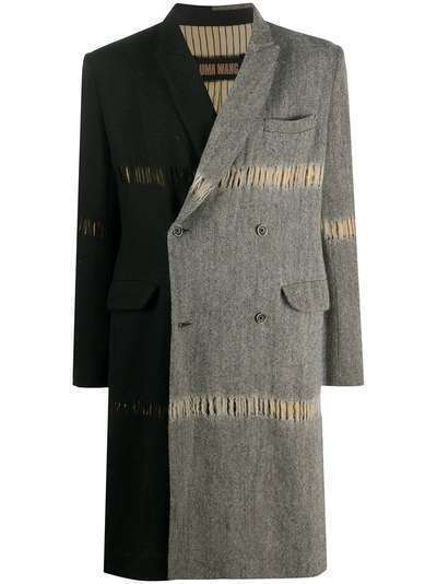 Uma Wang пальто в стиле колор-блок