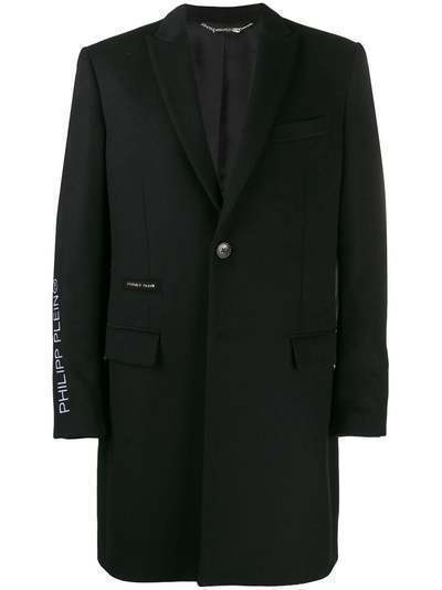 Philipp Plein пальто с вышивкой 20th Anniversary