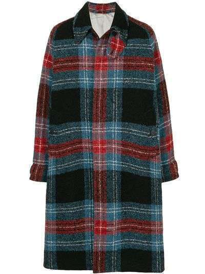 Charles Jeffrey Loverboy пальто оверсайз Bumble Tartan