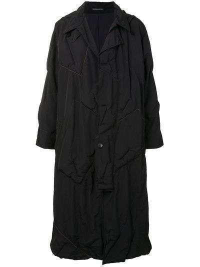 Yohji Yamamoto пальто со сборками
