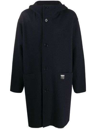 Emporio Armani пальто с капюшоном