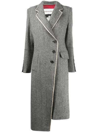 Andersson Bell пальто Berlin с необработанными краями и узором в елочку